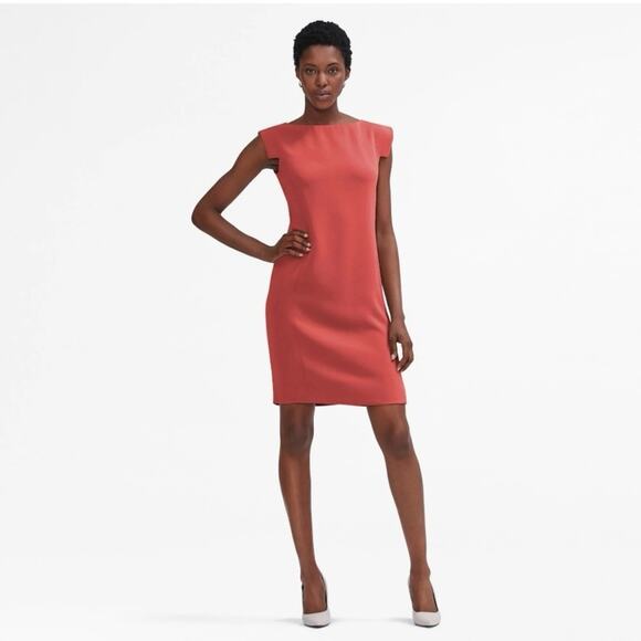 MM Lafleur The Sarah Dress Shift Career Professional Washable Size 4 Chili Flake - Picture 2 of 12